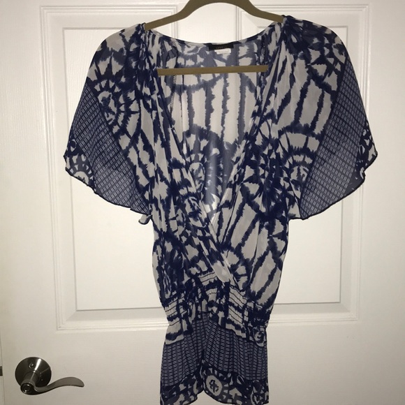 Blue and white top - Picture 1 of 3